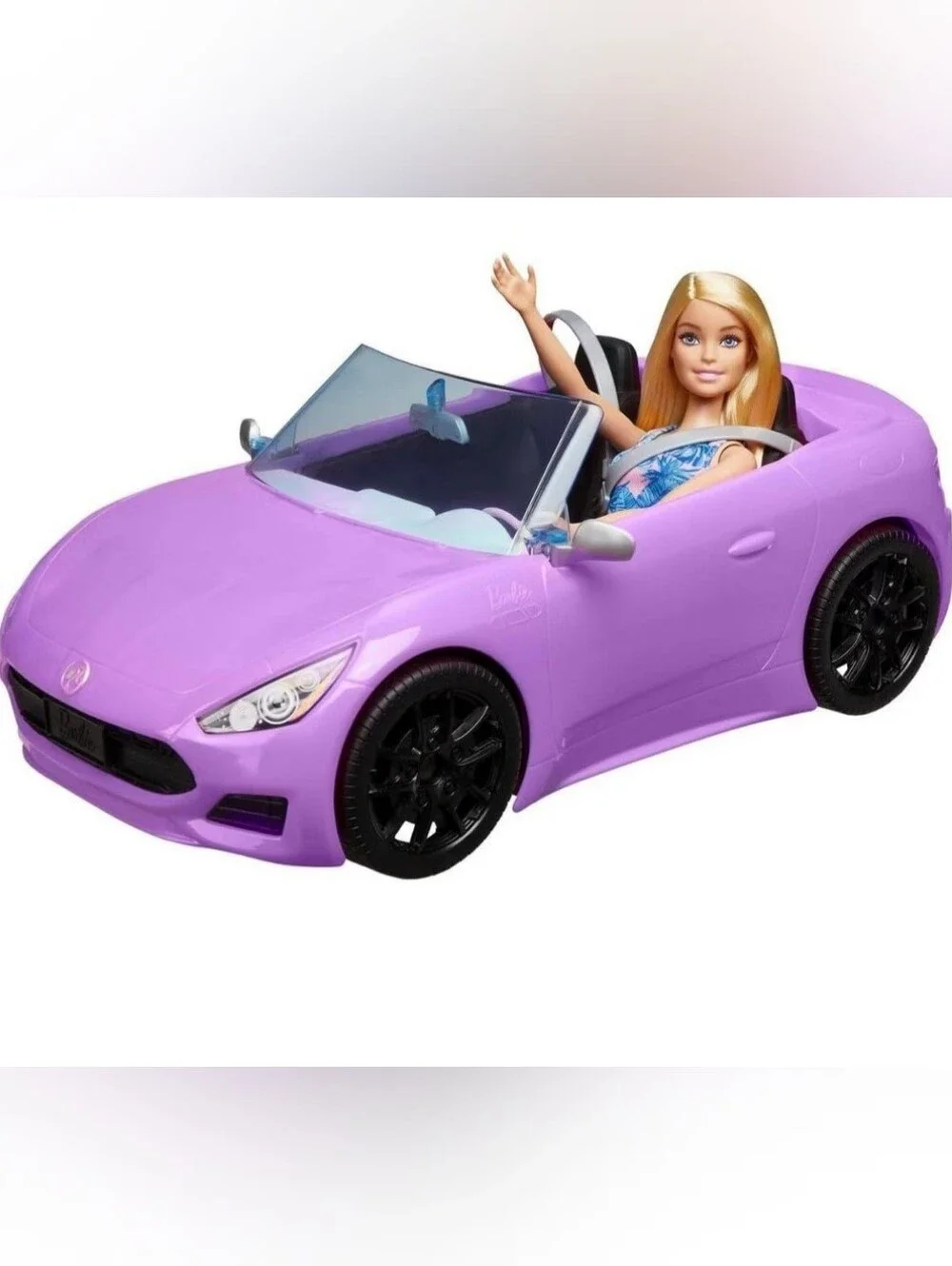 Barbie Blonde doll and Convertible Purple Vehicle Set